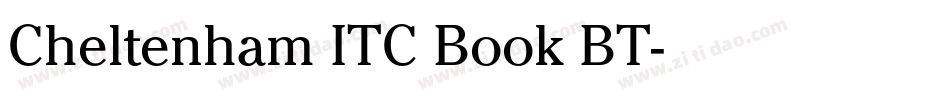 Cheltenham ITC Book BT字体转换